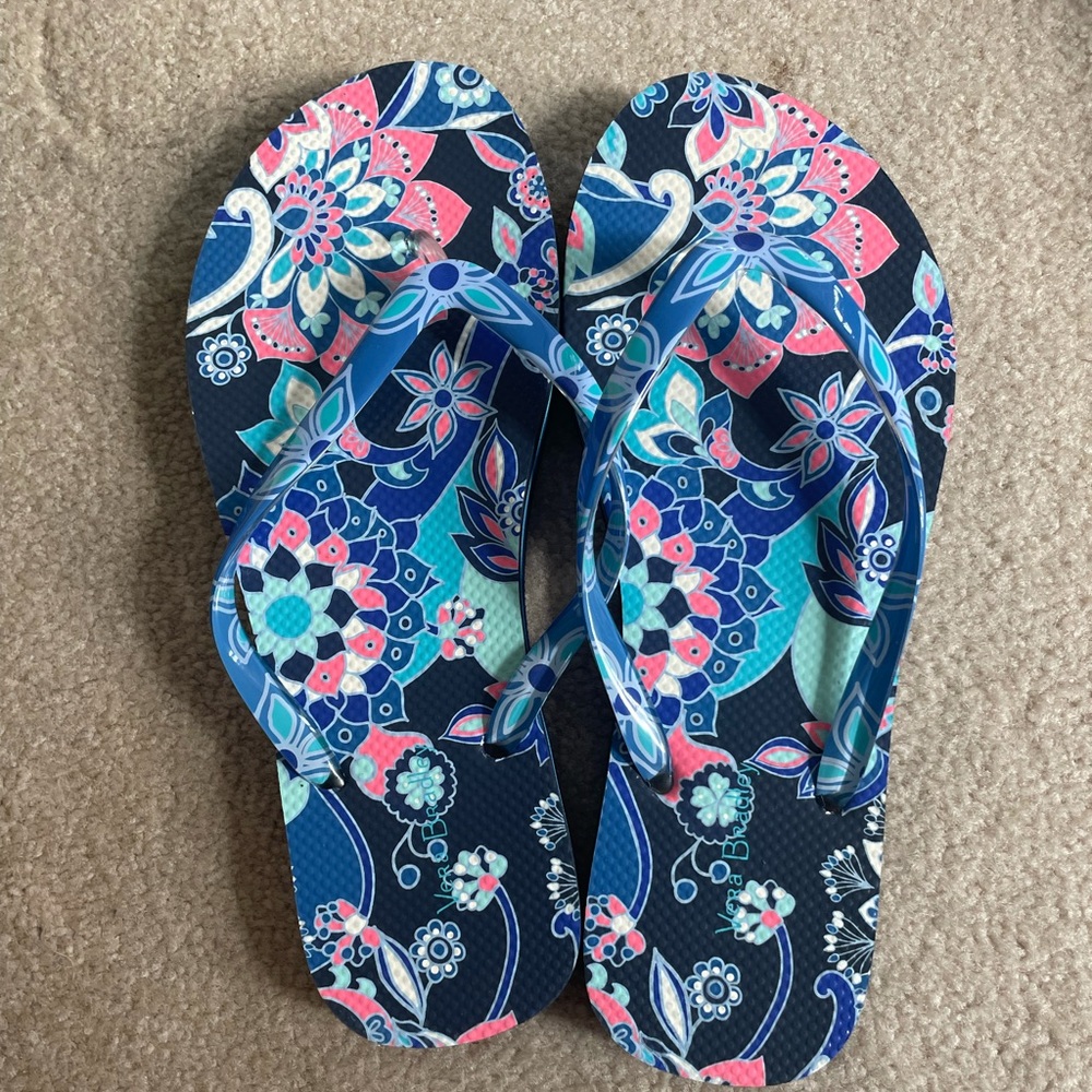 women’s vera bradley flip flops size 7 1/2